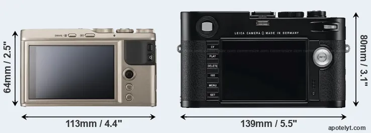 Comparison XF10 or M Typ 240 rear