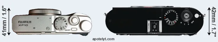 Compare XF10 versus M Typ 240 top