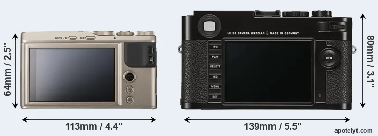 Comparison XF10 or M Typ 262 rear