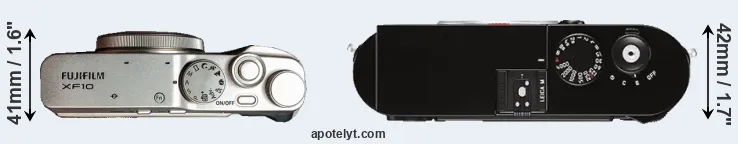 Compare XF10 versus M Typ 262 top