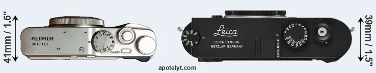Compare XF10 versus M10-P top
