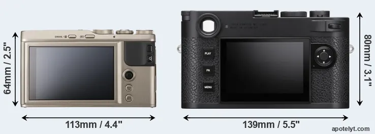 Comparison XF10 or M11 rear