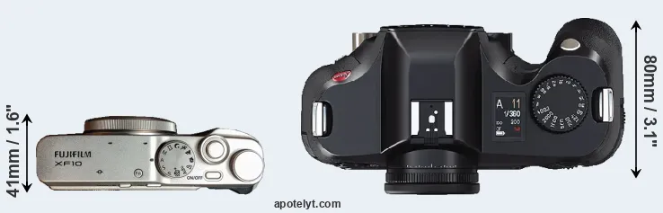 Compare XF10 versus S2 top