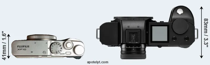 Compare XF10 versus Leica SL2-S top