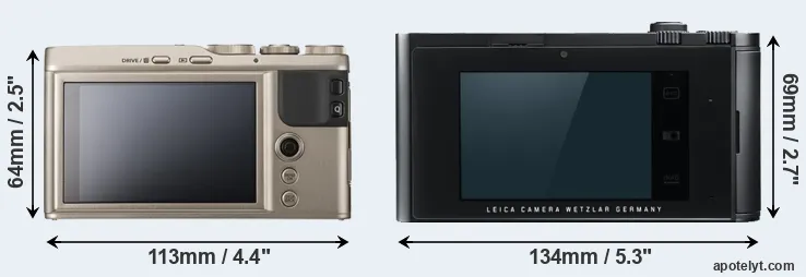 Comparison XF10 or T Typ 701 rear