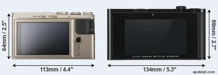 Comparison XF10 or TL rear