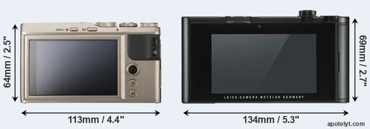 Comparison XF10 or TL2 rear