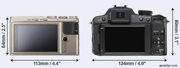 Comparison XF10 or V-LUX 2 rear