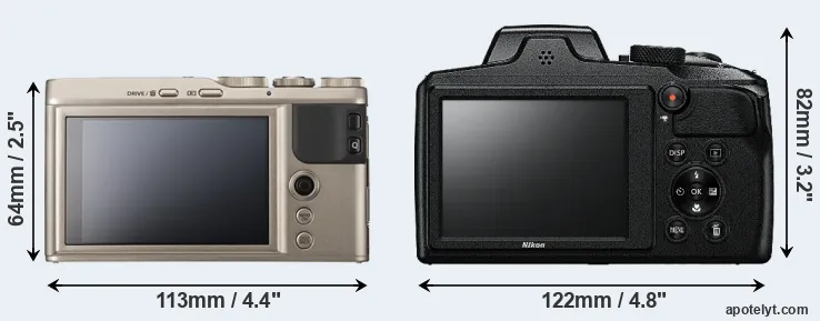 Comparison XF10 or B600 rear