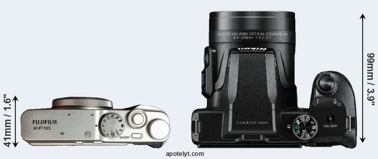 Compare XF10 versus B600 top
