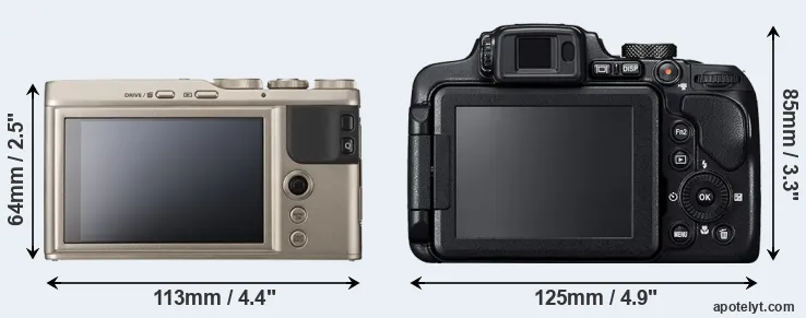 Comparison XF10 or B700 rear