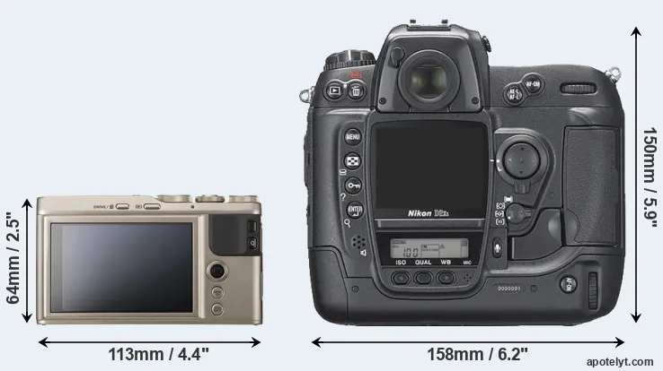 Comparison XF10 or D2Xs rear