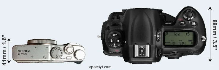 Compare XF10 versus D3 top