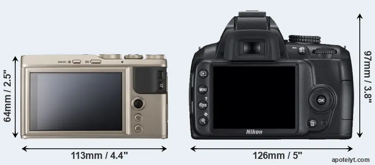 Comparison XF10 or D3000 rear
