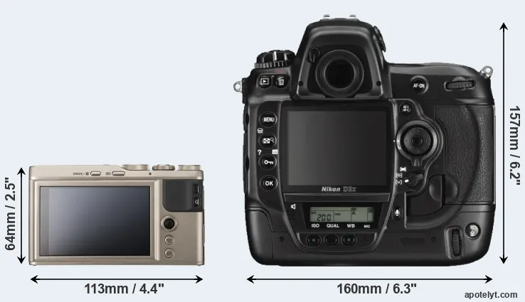 Comparison XF10 or D3X rear