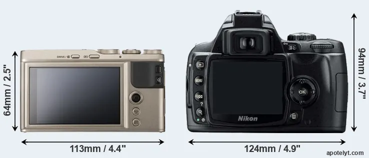 Comparison XF10 or D40 rear