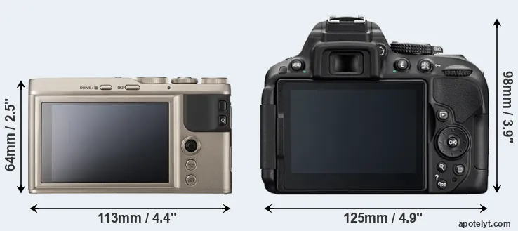 Comparison XF10 or D5300 rear