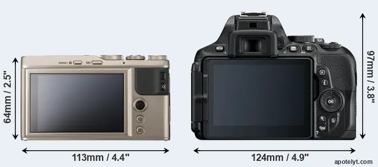 Comparison XF10 or D5600 rear