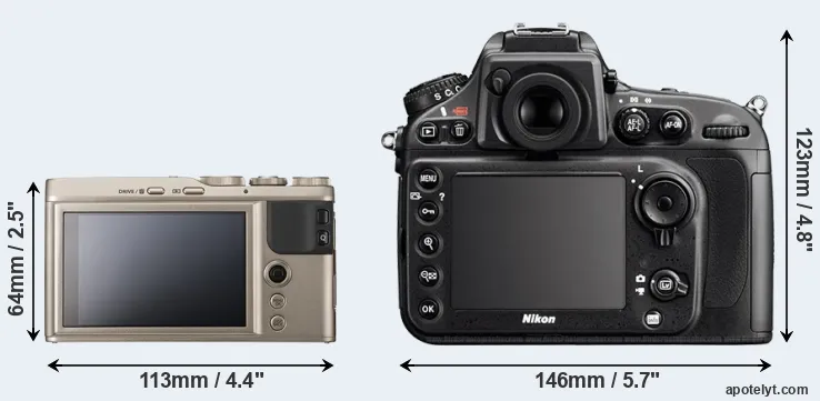 Comparison XF10 or D800 rear