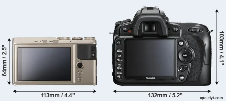 Comparison XF10 or D90 rear