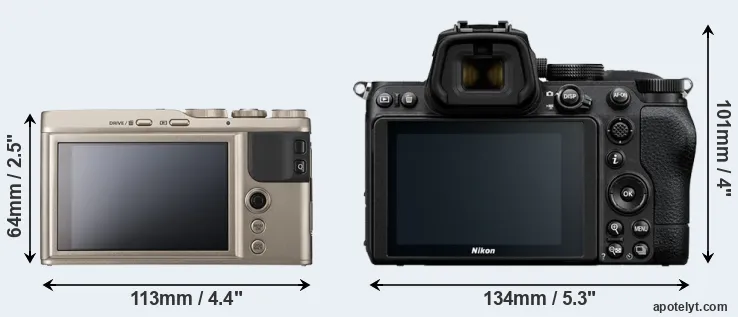 Comparison XF10 or Z5 rear