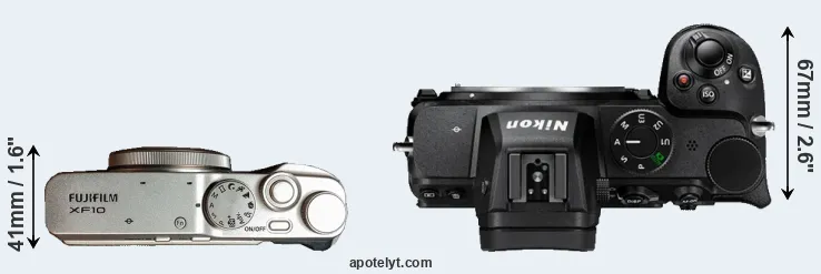 Compare XF10 versus Z5 top