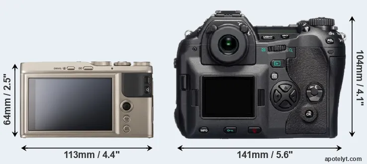 Comparison XF10 or E-1 rear