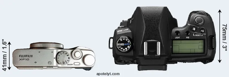 Compare XF10 versus E-30 top