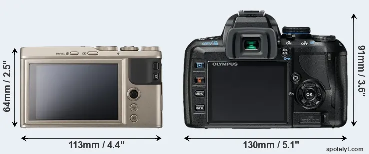 Comparison XF10 or E-420 rear