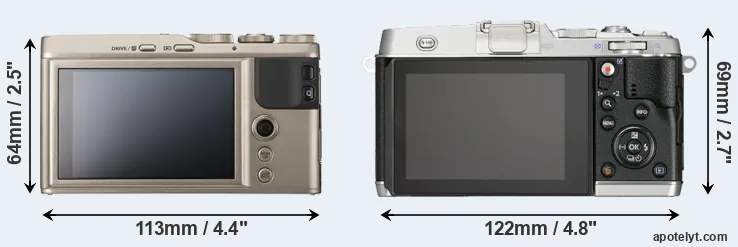Comparison XF10 or E-P5 rear