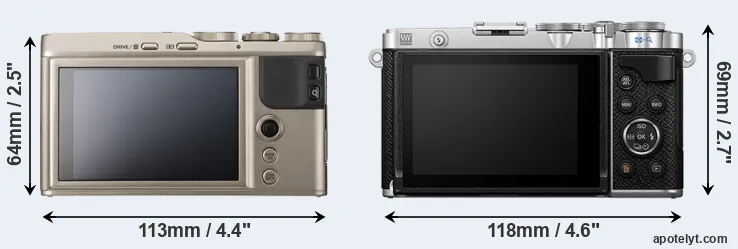 Comparison XF10 or E-P7 rear
