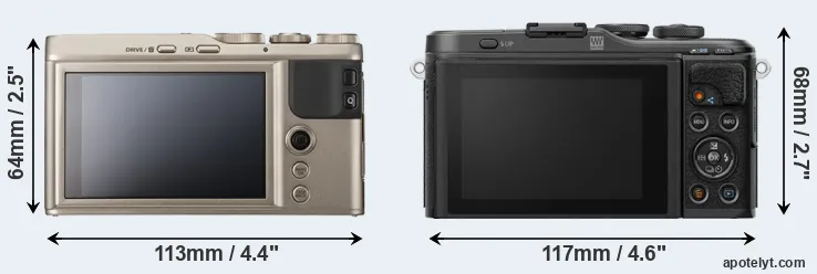 Comparison XF10 or E-PL10 rear