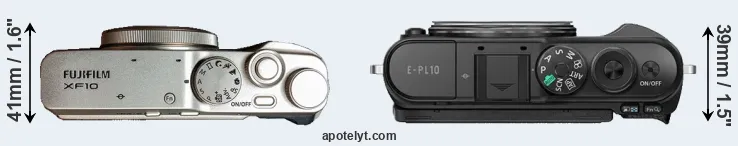 Compare XF10 versus E-PL10 top