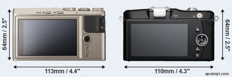 Comparison XF10 or E-PM1 rear