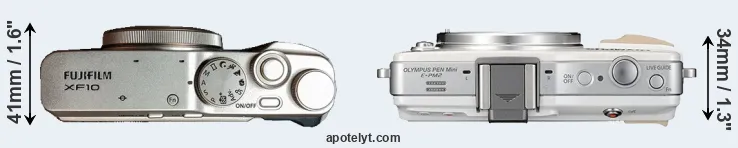 Compare XF10 versus E-PM2 top