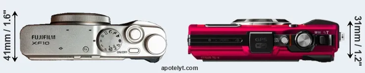 Compare XF10 versus TG-4 top
