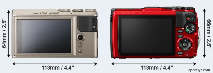Comparison XF10 or TG-6 rear