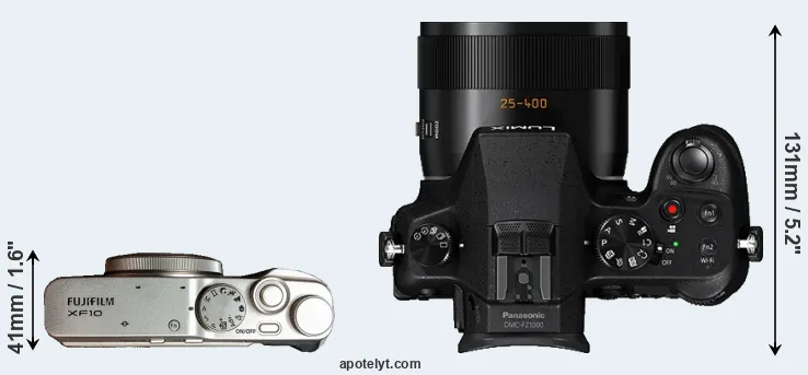 Compare XF10 versus FZ1000 top