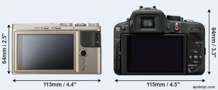 Comparison XF10 or G3 rear