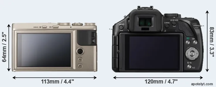 Comparison XF10 or G5 rear