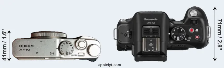 Compare XF10 versus G5 top