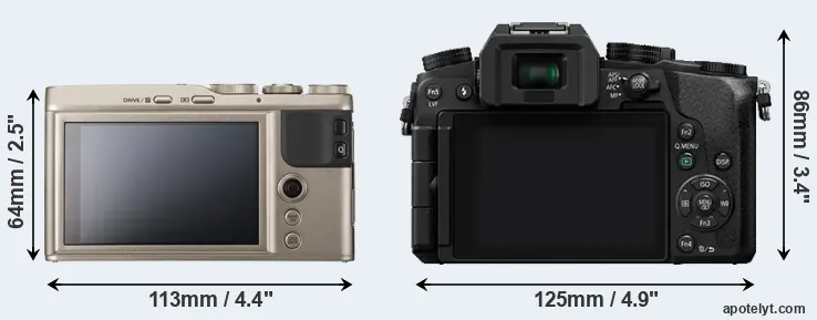 Comparison XF10 or G7 rear
