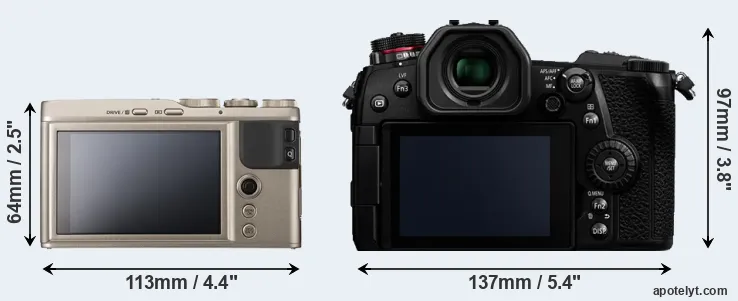Comparison XF10 or G9 rear