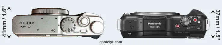 Compare XF10 versus GF5 top