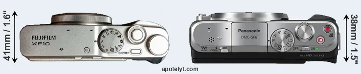 Compare XF10 versus GF6 top