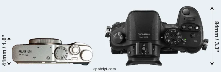 Compare XF10 versus GH4 top