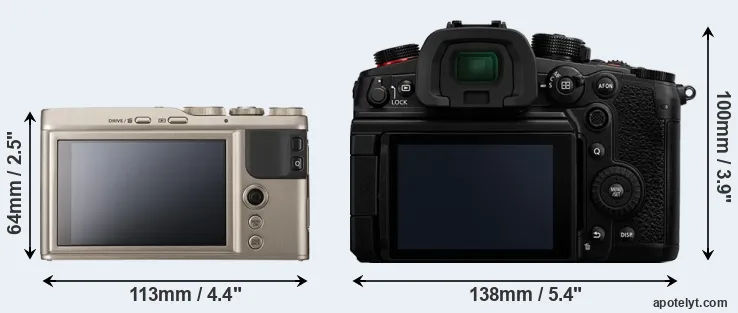 Comparison XF10 or GH6 rear