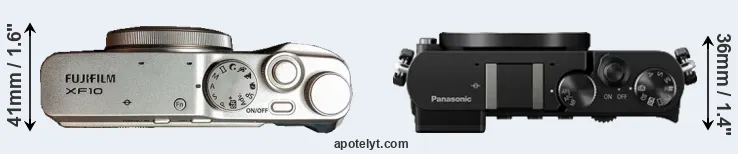 Compare XF10 versus GM5 top