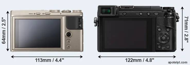 Comparison XF10 or GX85 rear