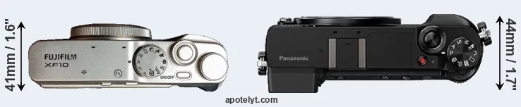 Compare XF10 versus GX85 top